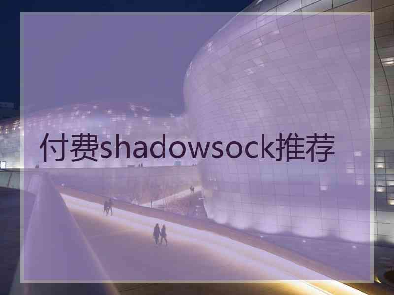 付费shadowsock推荐