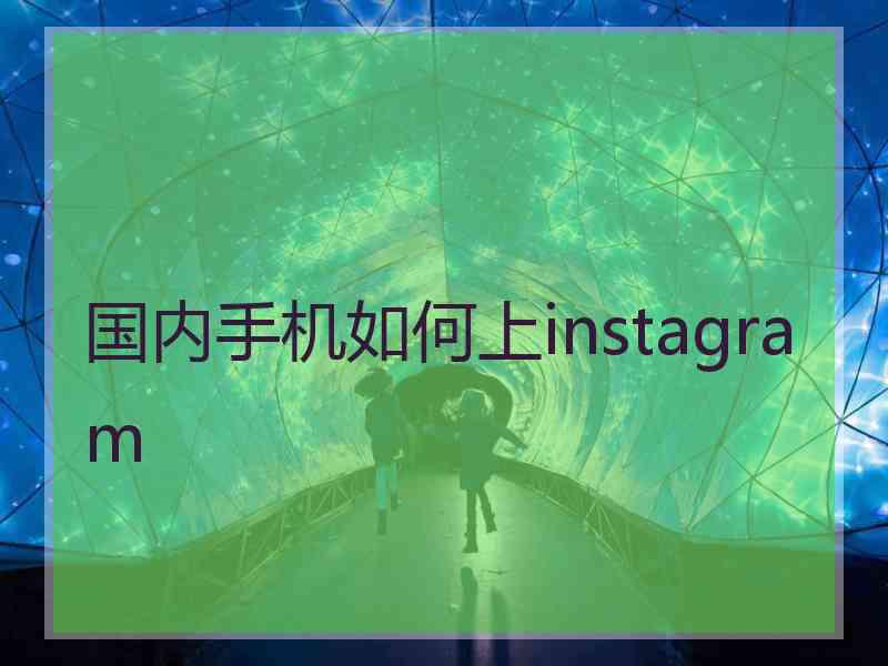 国内手机如何上instagram